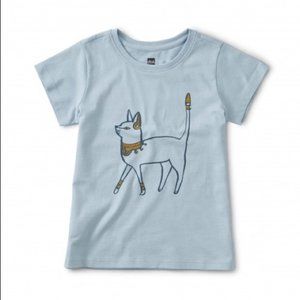NWT Tea Collection Cattitude Metallic Tee